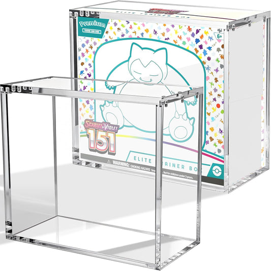 Acrylic Display Case 5mm + 8mm Premium With Magnetic Lid Protector Case UV Resistant